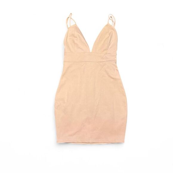 Lulus Women's Always Worth It Dusty Pink Strappy Bodycon Semi Formal Dress Sz 4 - Picture 2 of 8